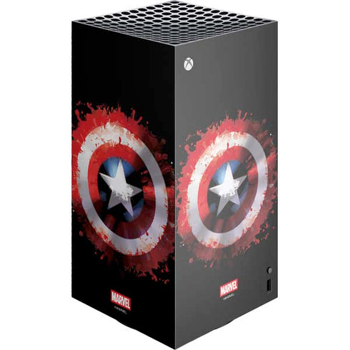 Marvel Captain America Star Shield XBox Series X Digital Edition Console Skin